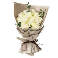 【生花】アデリー フリルブーケ　ピュア　１２本 DB-PR12 1個（直送品）