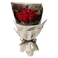 【生花】アデリー フリルブーケ　ルージュ　１２本 DB-R12 1個（直送品）