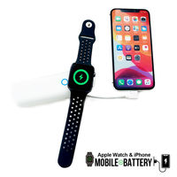 エアージェイ ケーブル一体型AppleWatchモバイルバッテリー5000mAh MB-APWL5000 WH 1台