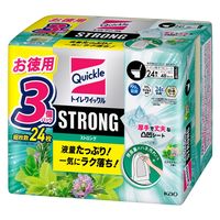 トイレクイックル ストロング トイレ用そうじシート エクストラハーブ 詰め替え 1セット（24枚入×3個） 花王