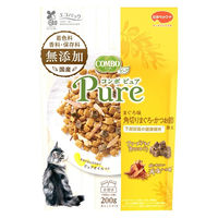 コンボ ピュア キャット まぐろ味・角切りまぐろ・かつお節添え 無添加 国産 200g（小分け2袋）6個 キャットフード