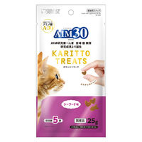 AIM30 猫 カリッとトリーツ シーフード味 国産 25g（5g×5袋）3袋 マルカン キャットフード おやつ