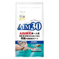 AIM30 猫 室内成猫用 健康な尿路・毛玉ケア フィッシュ 国産 600g 3袋 マルカン キャットフード ドライ