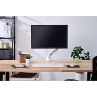 モニターアーム シングルアーム 17インチ～32インチ対応 耐荷重:9kg ガス式 VESA規格対応 ホワイト 1個 エレコム（直送品）