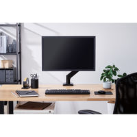 モニターアーム シングルアーム 17インチ～35インチ対応 耐荷重:15kg ガス式 VESA規格対応 ブラック 1個 エレコム