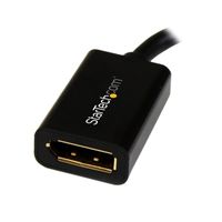 DisplayPort変換アダプタ 4K60Hz Mini DP[オス] - DisplayPort[メス] 1個