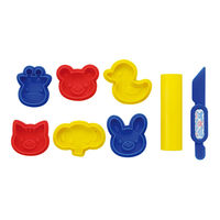 銀鳥産業 ねんど押し型どうぶつタイプ 知育玩具 おうち遊び 粘土 ねんど 160-405 1個