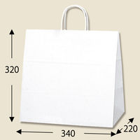 シモジマ 25チャームバッグ 34-1 晒白無地 003269102 1袋(50枚)