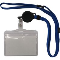 アイ・エス リール吊下名札 POソフト チャック有 青 ITN-RE-BU 1枚