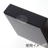 シモジマ タックラベル 透明 楕円 18x35mm No.812 007062382 1束(96枚)