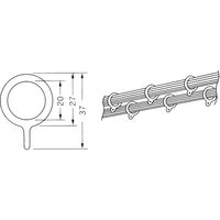 サクセス フルネス カーテン リングランナーSS 径約27mm ホワイト SC-M2117 1袋(10個)