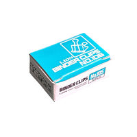 ライオン事務器 バインダークリップ 豆 口幅 13mm 10個入 No.105 1箱