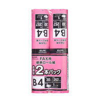 朝日電器 FAXロール紙1インチB4 2P FXR1030N-B42P 1本