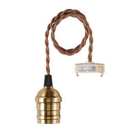 朝日電器 ペンダントソケット真鍮調 PD-VE26G 1個