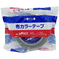 【ガムテープ】 布カラーテープ 幅48mm×長さ25m シルバー NT-007SI ホリコー 1巻