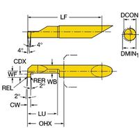 サンドビック コロターンXS インサートバー 【C】 CXS-05G157-5215R 1025 1PC（直送品）