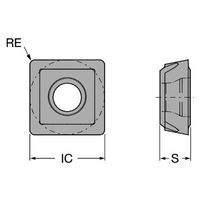 サンドビック スーパーUドリル チップ 【C】 880-06 04 W08H-P-LM 4324 1セット(10PC)（直送品）