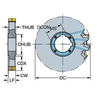 サンドビック コロミル331 カッター 【F】 N331.32C-100S32CM 1PC（直送品）