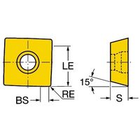 サンドビック コロミル490 チップ 【B】 490R-140420M-PH 1130 1セット(10PC)（直送品）