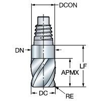 サンドビック コロミル316 ヘッド 【E】 316-12SL442-12005P 1730 1PC（直送品）
