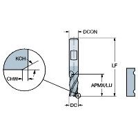 サンドビック コロミルプルーラ2 【F】 2P370-2500-PB 1740 1PC（直送品）