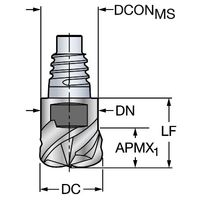 サンドビック コロミル316ヘッド 【E】 316-16HM450-16020P 1730 1PC（直送品）