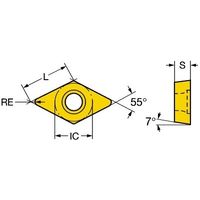 サンドビック コロターン107 チップ 【C】 DCGX 11 T3 04-AL H10 1セット(10PC)（直送品）