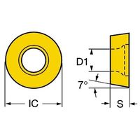 サンドビック コロターン107 チップ 【C】 RCMT 10 T3 M0 235 1セット(10PC)（直送品）