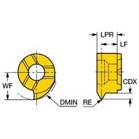 サンドビック コロカットMB チップ 【C】 MB-07TH190WH-10R 1025 1セット(5PC)（直送品）