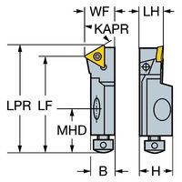 サンドビック コロターン107 カートリッジ 【F】 STWCL 10CA-11-B1 1PC（直送品）
