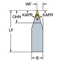 サンドビック コロターン107 シャンクバイト 【F】 SVVBN 1616K 11-S-B1 1PC（直送品）