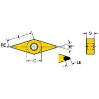 サンドビック TーMaxP チップ CBN 【E】 VNGA 16 04 08S01030A 7015 1セット(5PC)（直送品）