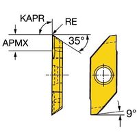 サンドビック コロカットXS チップ 【C】 MAFR 3 020 1025 1セット(5PC)（直送品）