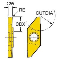 サンドビック コロカットXS チップ 【C】 MACR 3 200-N 1025 1セット(5PC)（直送品）