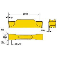 サンドビック コロカット1ー2 チップ 【C】 N123G2-0300-0003-TF 1105 1セット(10PC)（直送品）