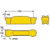 サンドビック コロカット1ー2 チップ 【C】 N123J2-0600-RO 1105 1セット(10PC)（直送品）