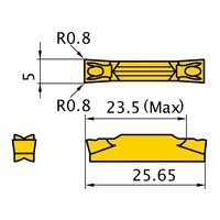 三菱マテリアル インサート GY2M0500H080N-MM VP10RT 1セット(10PC)（直送品）