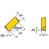 サンドビック TーMaxカッター チップ 【C】 LNCX 18 06 AZ R-11 H13A 1セット(10PC)（直送品）