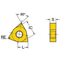 サンドビック TーMaxP チップ 【A】 WNMG 08 04 08-LC 2025 1セット(10PC)（直送品）
