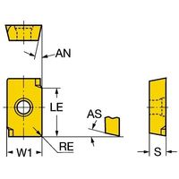 サンドビック UーMax チップ 【A】 R216.2-17 03 08-2 SM30 1セット(10PC)（直送品）