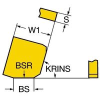 サンドビック モジュールカッター チップ 【C】 SPEX 12 03 ED R-1 HM 1セット(10PC)（直送品）