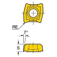 サンドビック コロマントUドリル チップ 【C】 LCMX 02 04P-53 1120 1セット(10PC)（直送品）