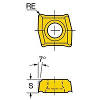サンドビック コロマントUドリル チップ 【C】 LCMX 02 04C-53 1020 1セット(10PC)（直送品）