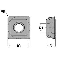 サンドビック スーパーUドリル チップ 【C】 880-07 04 W10H-P-MS 2044 1セット(10PC)（直送品）