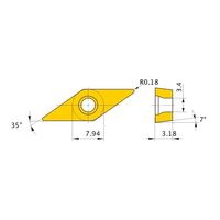 三菱マテリアル インサート VCGT130302M-LS MP9015 1セット(10PC)（直送品）