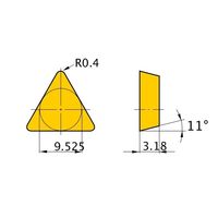 三菱マテリアル インサート TPMN160304 VP15TF 1セット(10PC)（直送品）