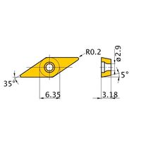 三菱マテリアル インサート VBET110302R-SR HTI10 1セット(10PC)（直送品）