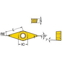 サンドビック コロターン107 チップ 【C】 VCET 11 03 01-UM 1115 1セット(10PC)（直送品）