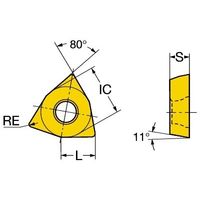 サンドビック コロターン111 チップ 【C】 WPMT 04 02 04-MM 1125 1セット(10PC)（直送品）