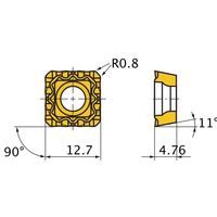 三菱マテリアル カッタチップ SPMX120408-WH VP20RT 1セット(10PC)（直送品）